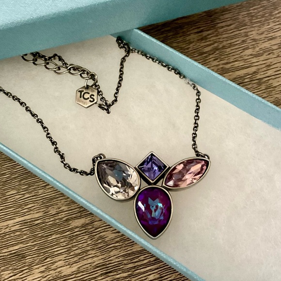 BNIB Reitired Touchstone Crystal by Swarovski, Mulled Necklace - Picture 2 of 7